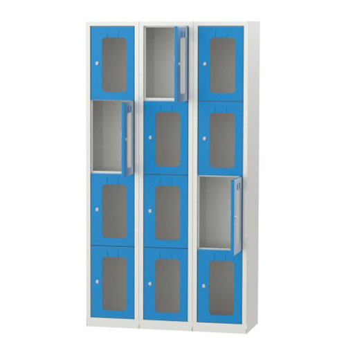 Personel Dolabı 12 Kapılı Şeffaf Kapılı 6094