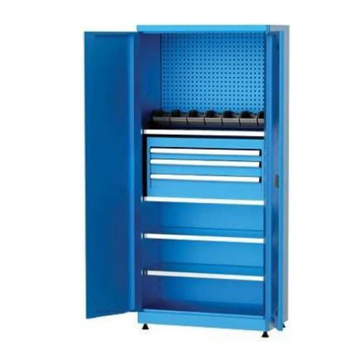 Malzeme Dolabı 4 Raflı 3 Çekmeceli Askı Saclı Avadanlık Kutulu 6280