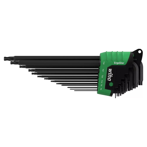 L-Key Set in ErgoStar Holder Ball End TORX® Black Oxide Finish 14-Pcs - 36487