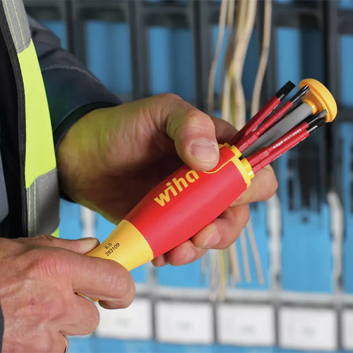 LiftUp Insulated Screwdriver Set with Bit Magazine (Slotted Phillips) - 38610 - Image 4