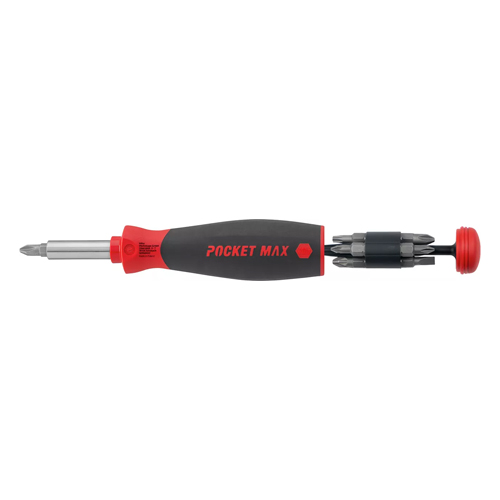 PocketMax® Screwdriver with Bit Magazine Magnetic Assorted 8 Bits 1/4" - 45292 - Image 2