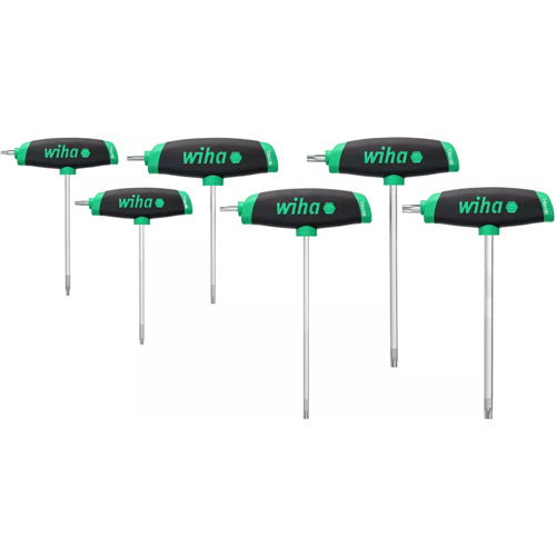 L-Key Set ComfortGrip T-Handle TORX® with Side Drive Matt Chrome-Plated 6-Pcs - 45622